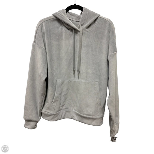 Sweatshirt Hoodie By Clothes Mentor In Grey, Size: S