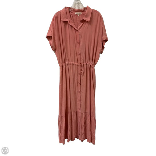 Dress Casual Maxi By Clothes Mentor In Pink, Size: L