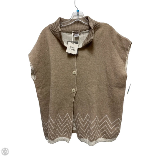 Sweater Short Sleeve By Clothes Mentor In Tan, Size: Osfm