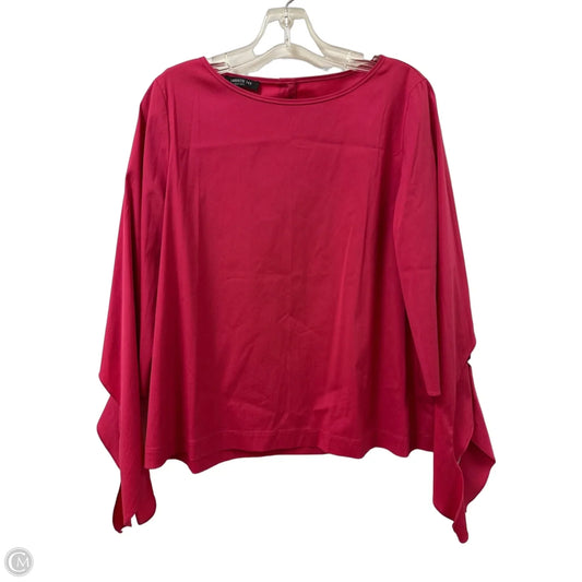 Top Long Sleeve Designer By Lafayette 148 In Pink, Size: M