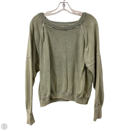 Top Long Sleeve By By Together In Green, Size: M