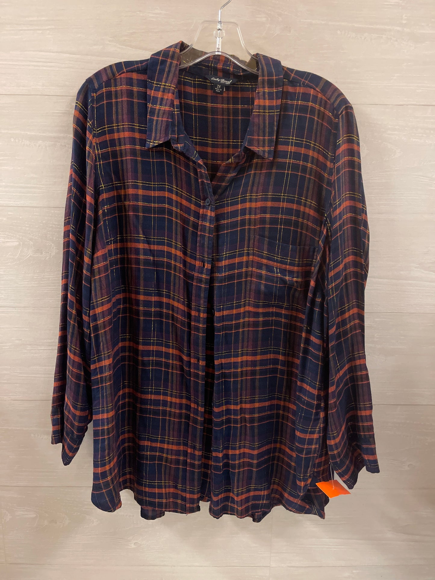 Top Long Sleeve By Lucky Brand  Size: 2x