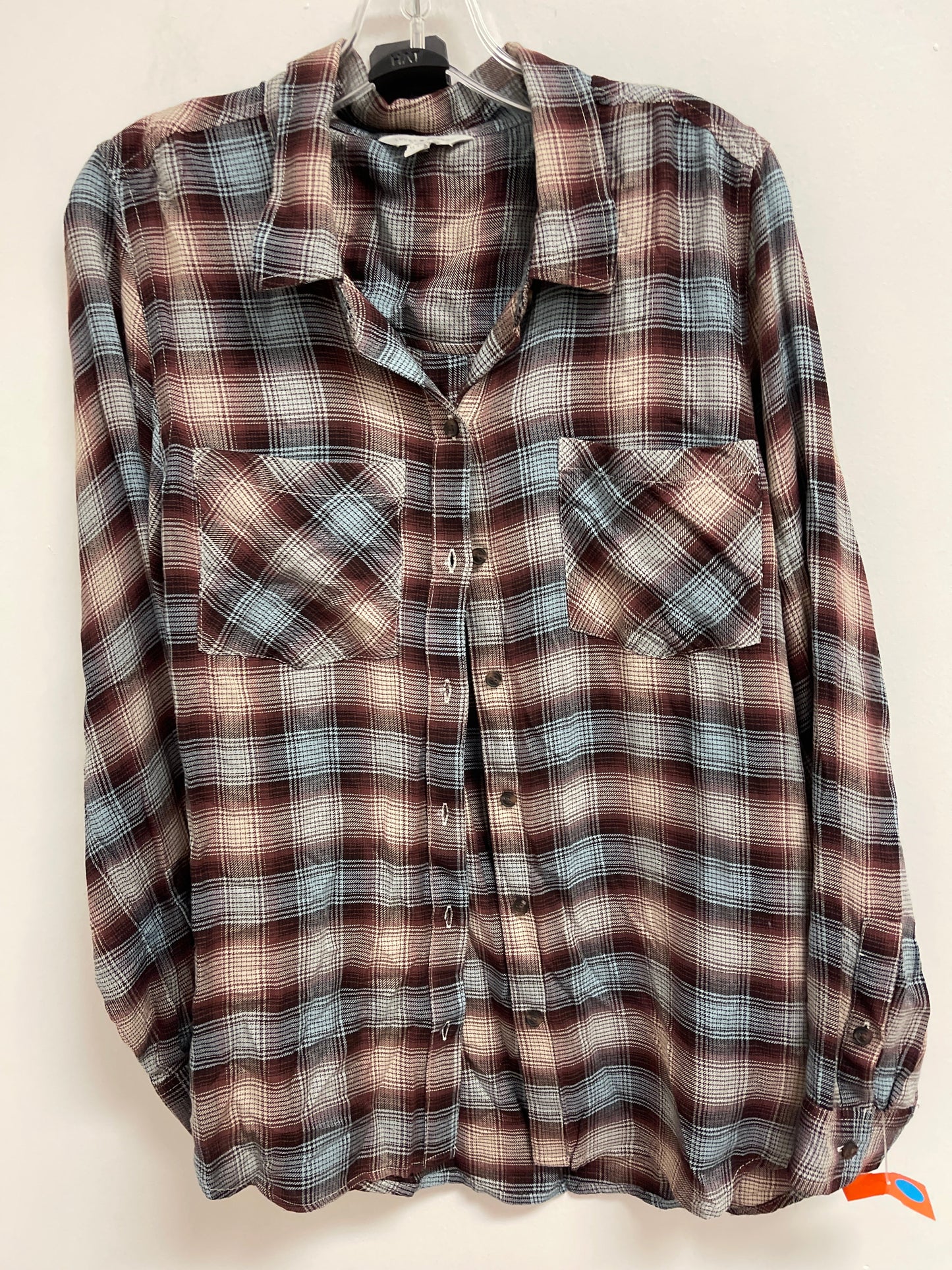 Top Long Sleeve By Lucky Brand In Brown, Size: Xl