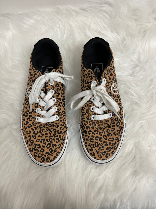 Animal Print Shoes Sneakers Vans, Size 6