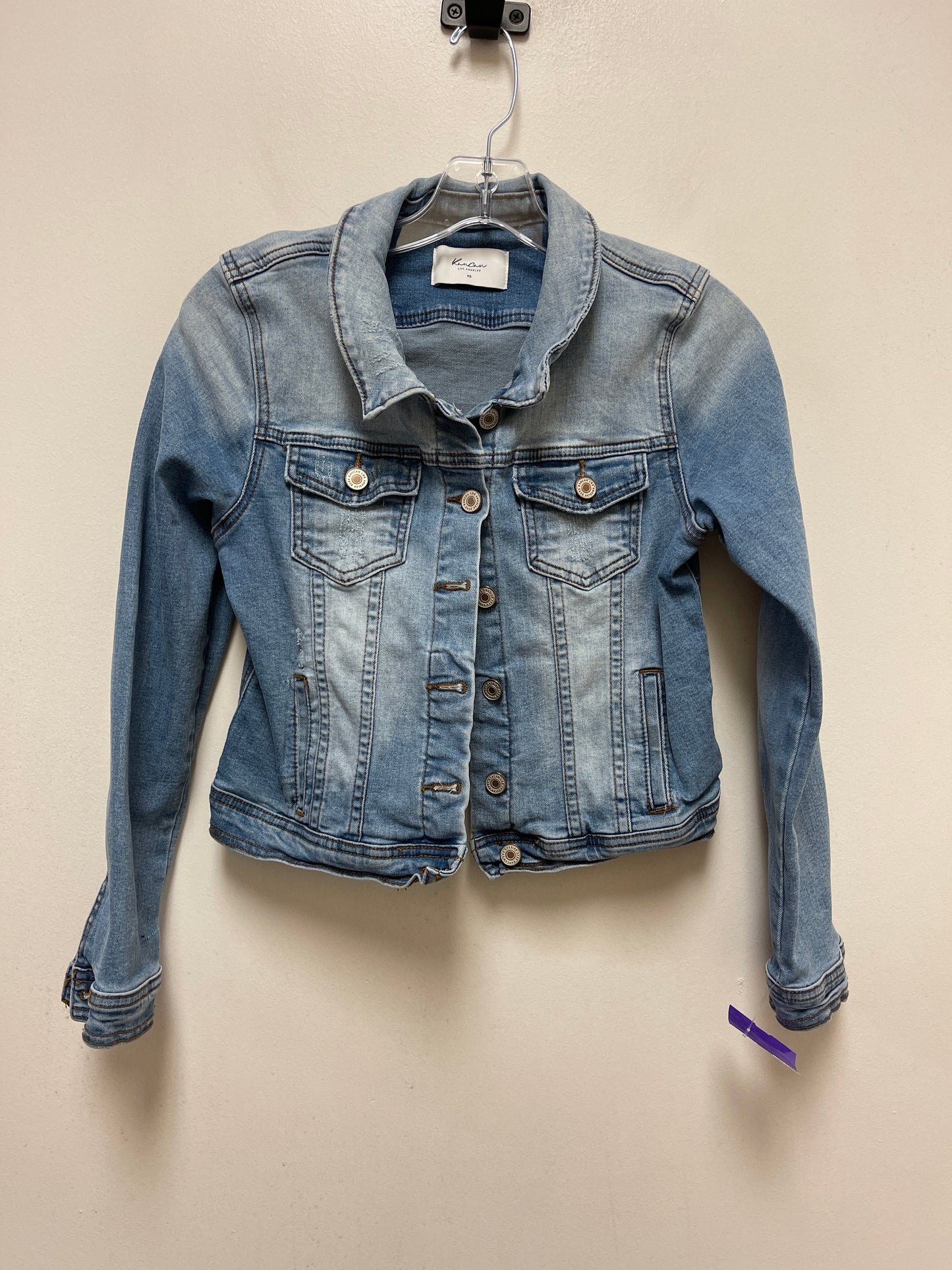 Blue Denim Jacket Denim Kancan, Size Xs