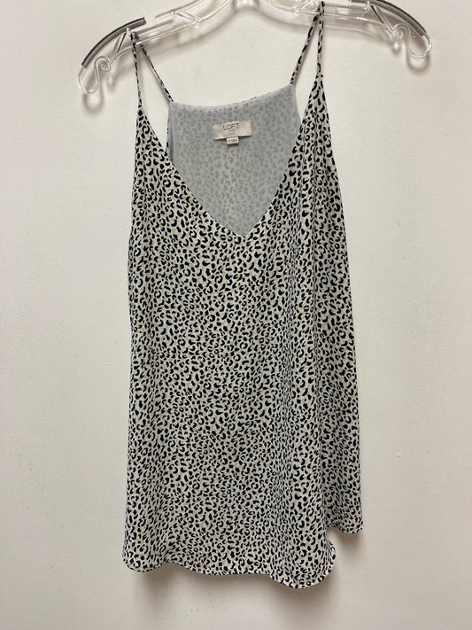 Animal Print Top Sleeveless Loft, Size L