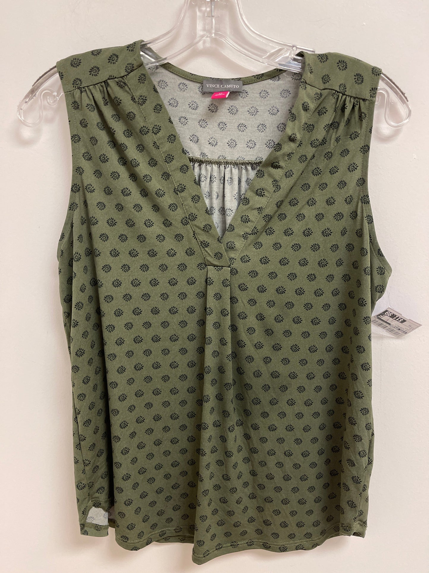Green Top Sleeveless Vince Camuto, Size Xs