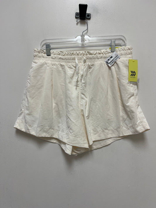 Cream Athletic Shorts All In Motion, Size L
