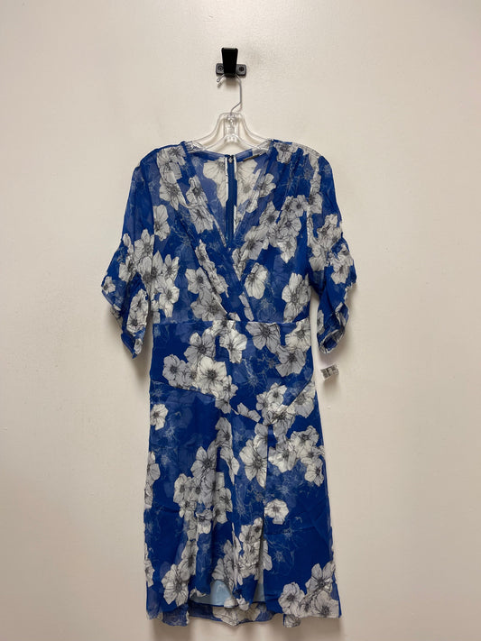 Blue & Grey Dress Casual Short Elie Tahari, Size S