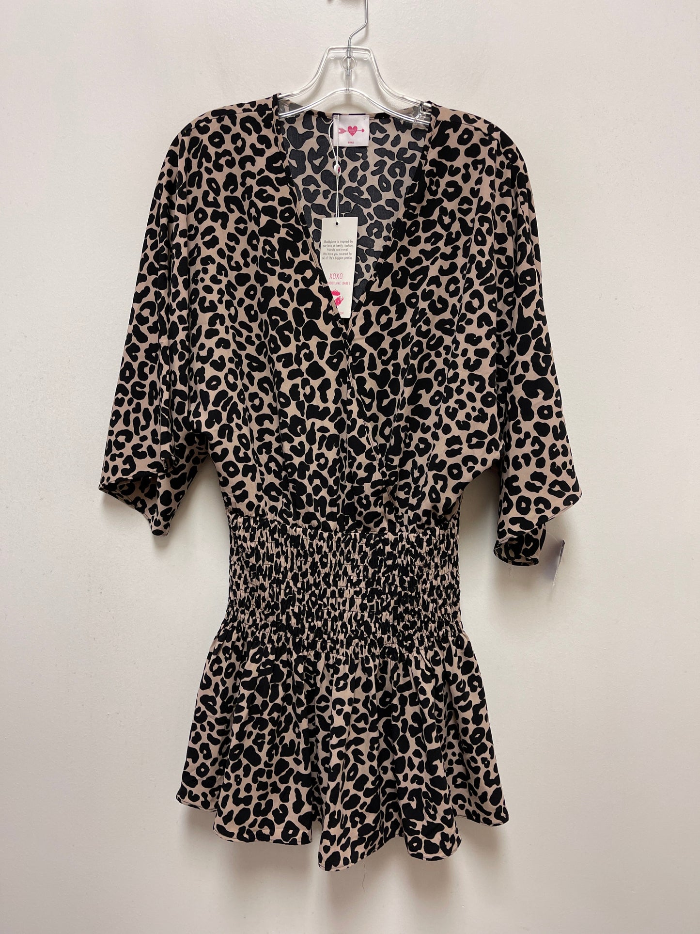 Animal Print Dress Casual Short Buddy Love, Size S