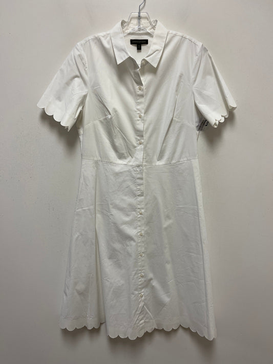 White Dress Casual Maxi Banana Republic, Size M