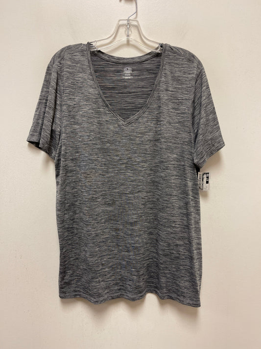 Grey Athletic Top Short Sleeve Athletic Works, Size 2x