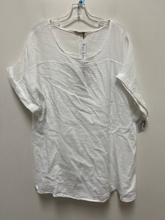 White Top Long Sleeve Clothes Mentor, Size 3x