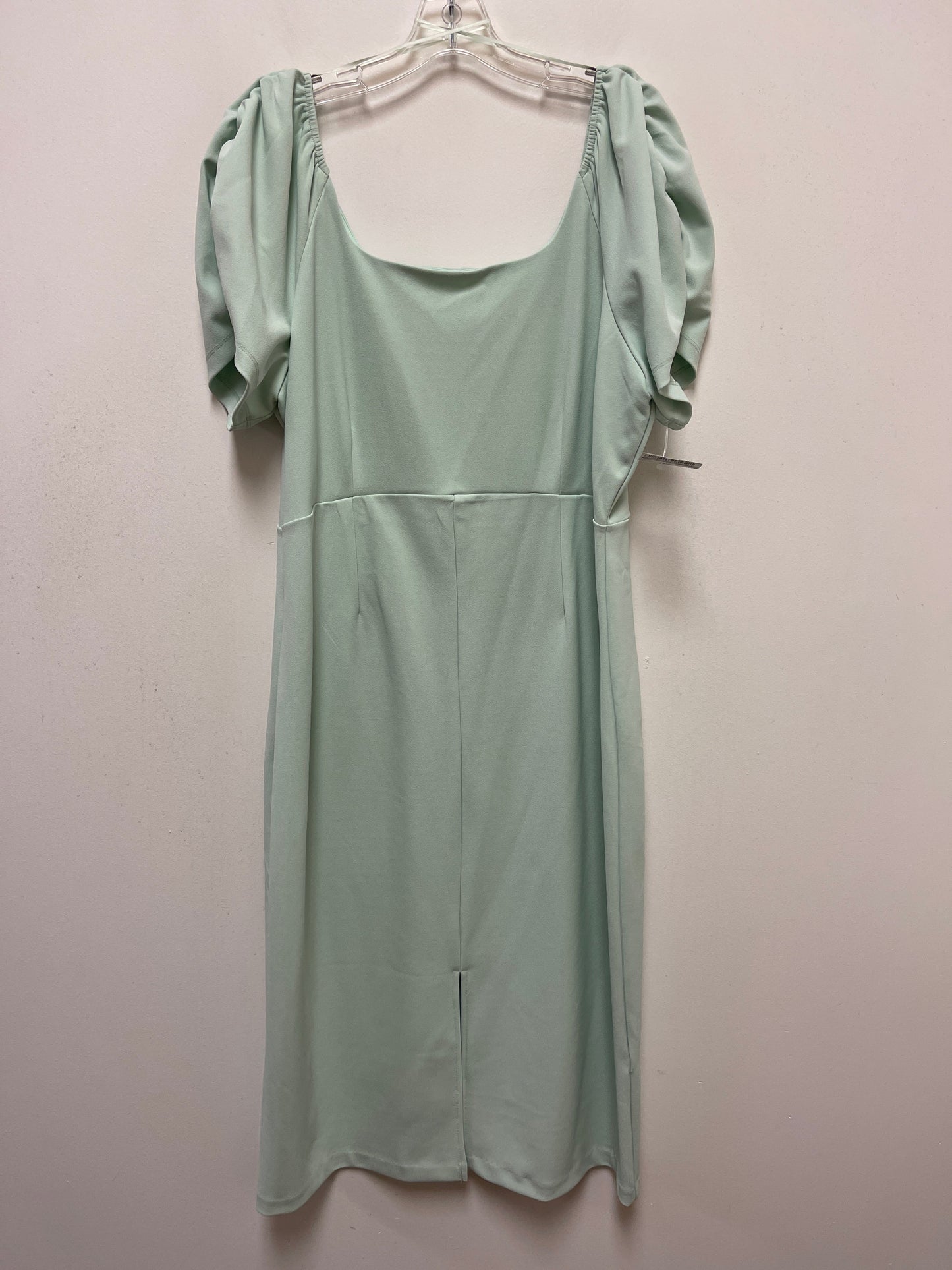 Green Dress Casual Midi Gibson And Latimer, Size 2x