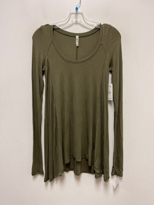 Green Top Long Sleeve Free People, Size S