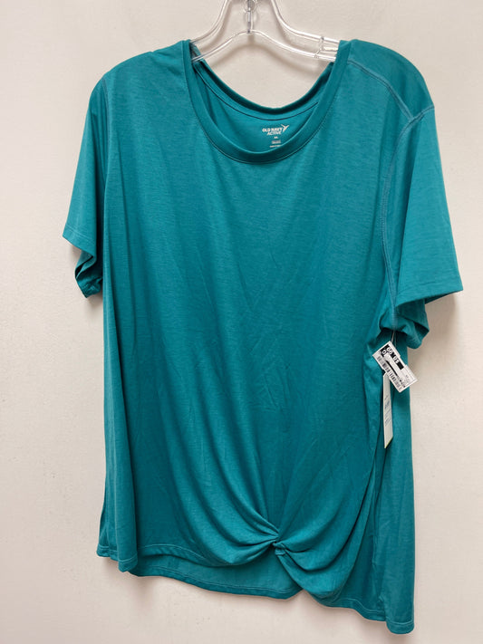 Teal Top Short Sleeve Old Navy, Size 2x