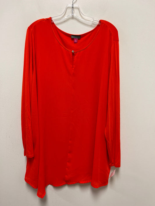 Orange Top Long Sleeve Vince Camuto, Size 2x