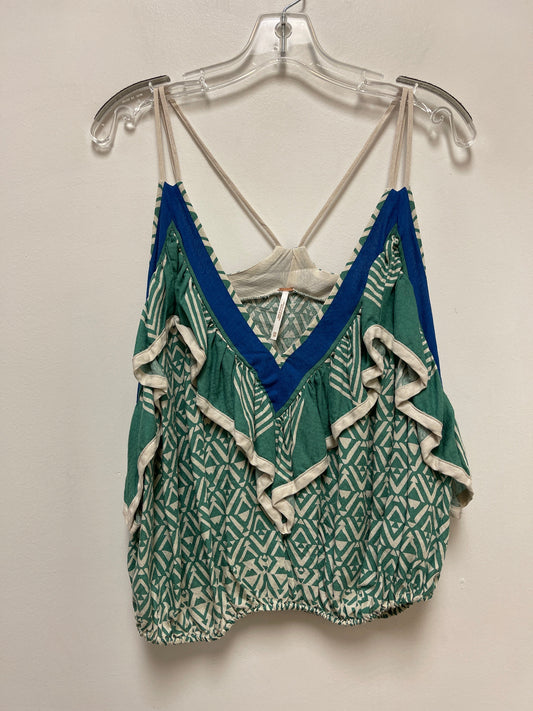 Green Top Sleeveless Free People, Size Xs