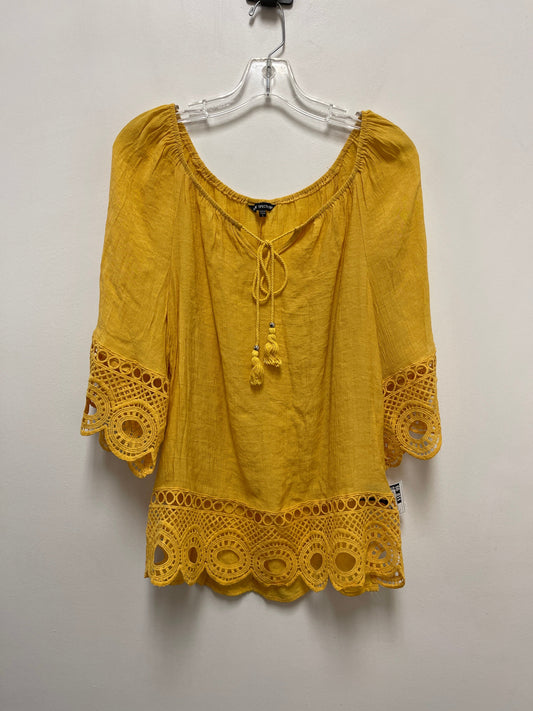 Yellow Top Long Sleeve Unique Spectrum, Size L