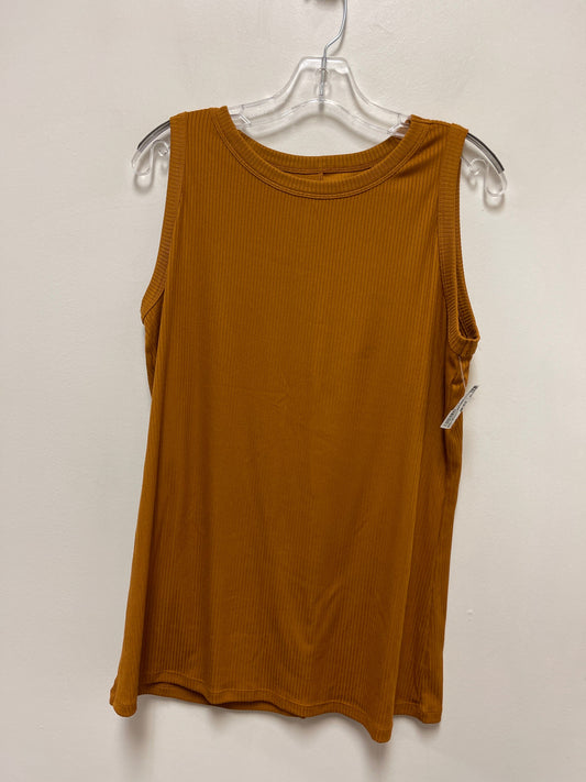 Yellow Top Sleeveless Lane Bryant, Size 2x