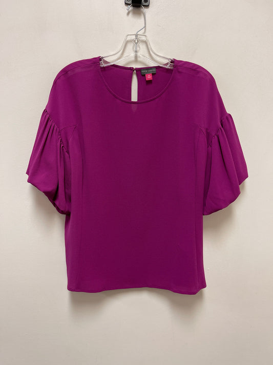 Top Short Sleeve By Vince Camuto In Purple, Size: M