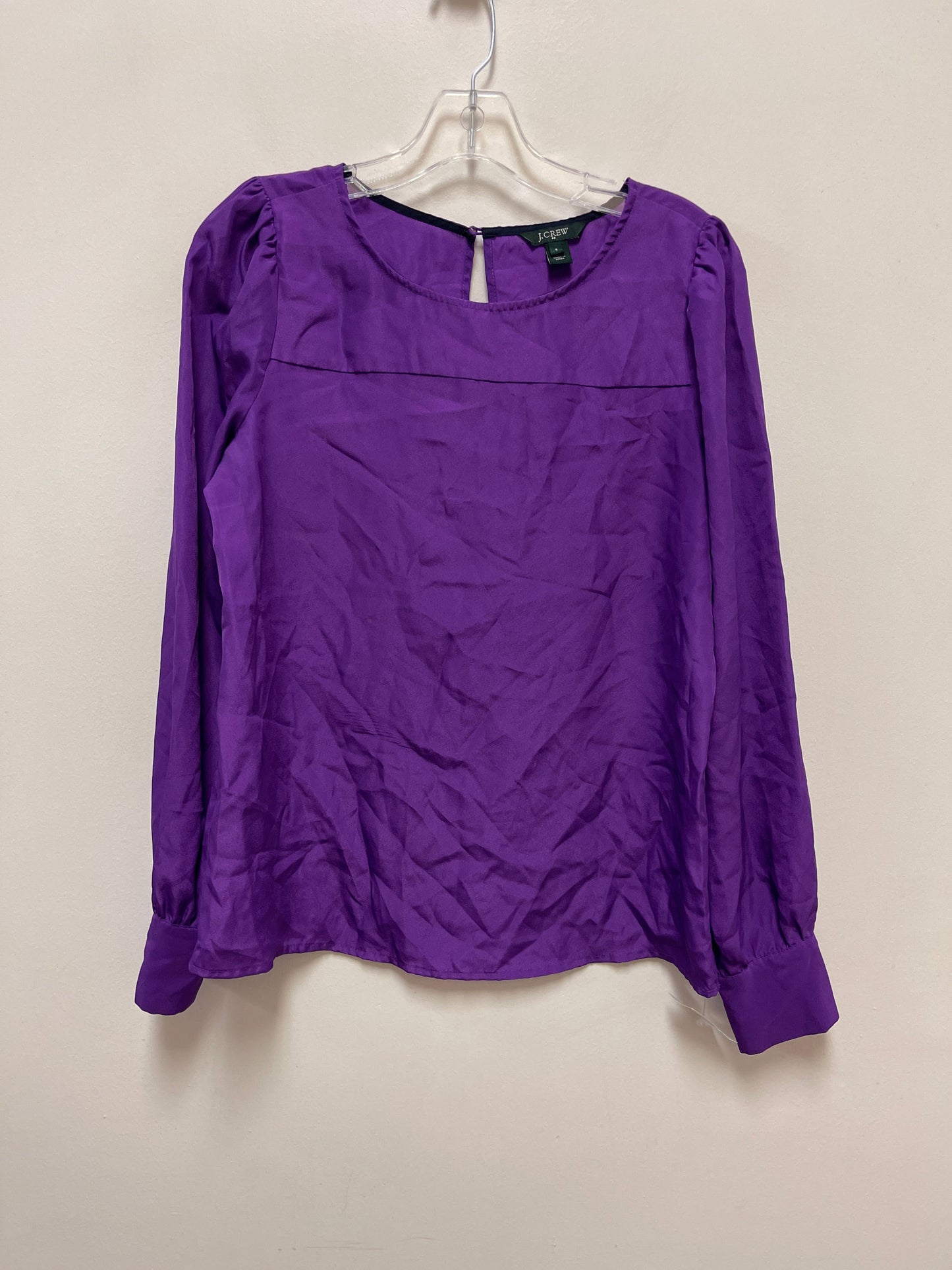 Top Long Sleeve By J. Crew In Purple, Size: S