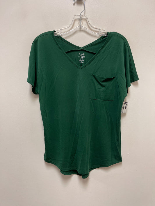 Top Short Sleeve Basic By Pink Rose In Green, Size: M