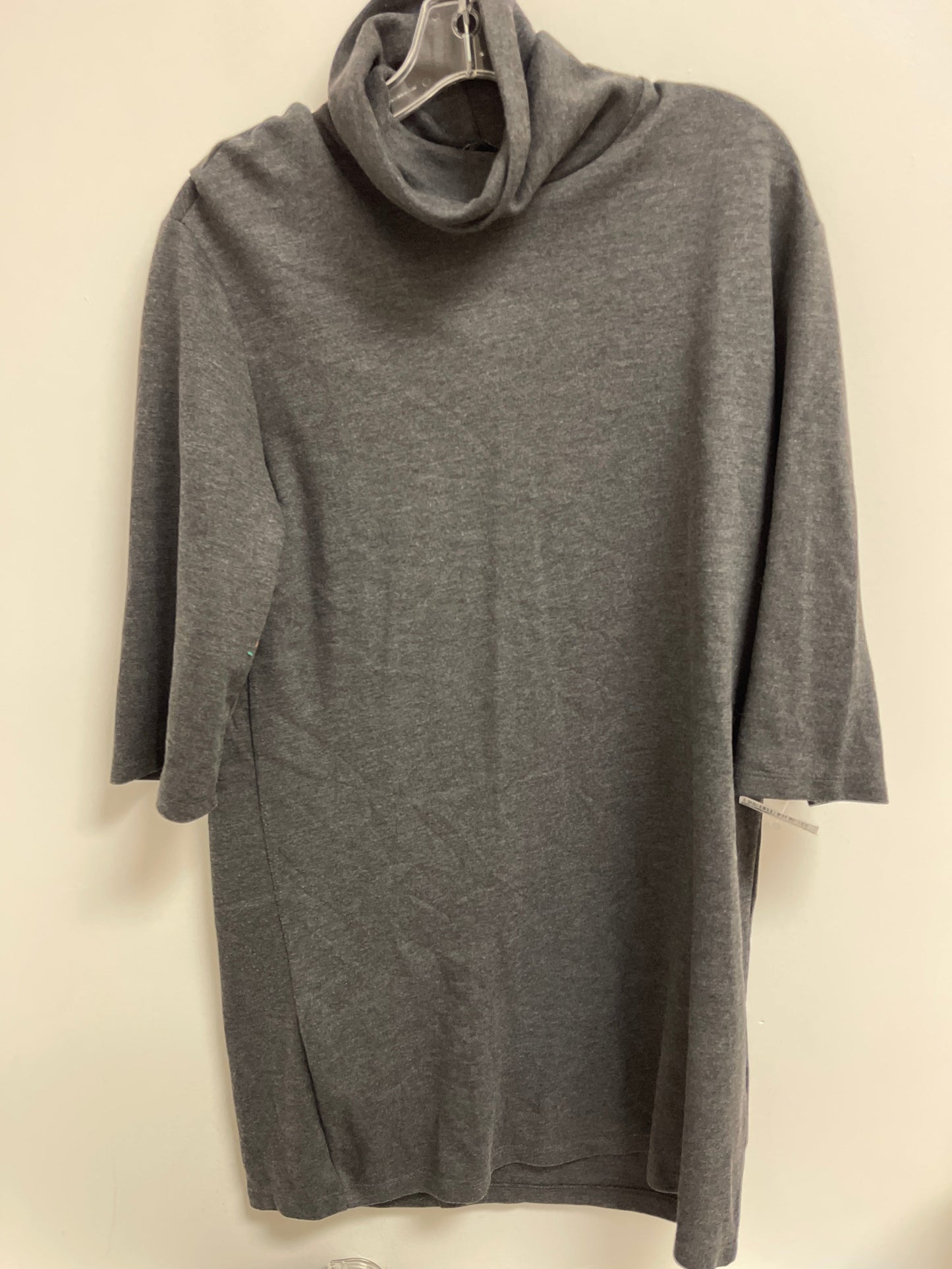 Tunic Long Sleeve By Zara In Grey, Size: S