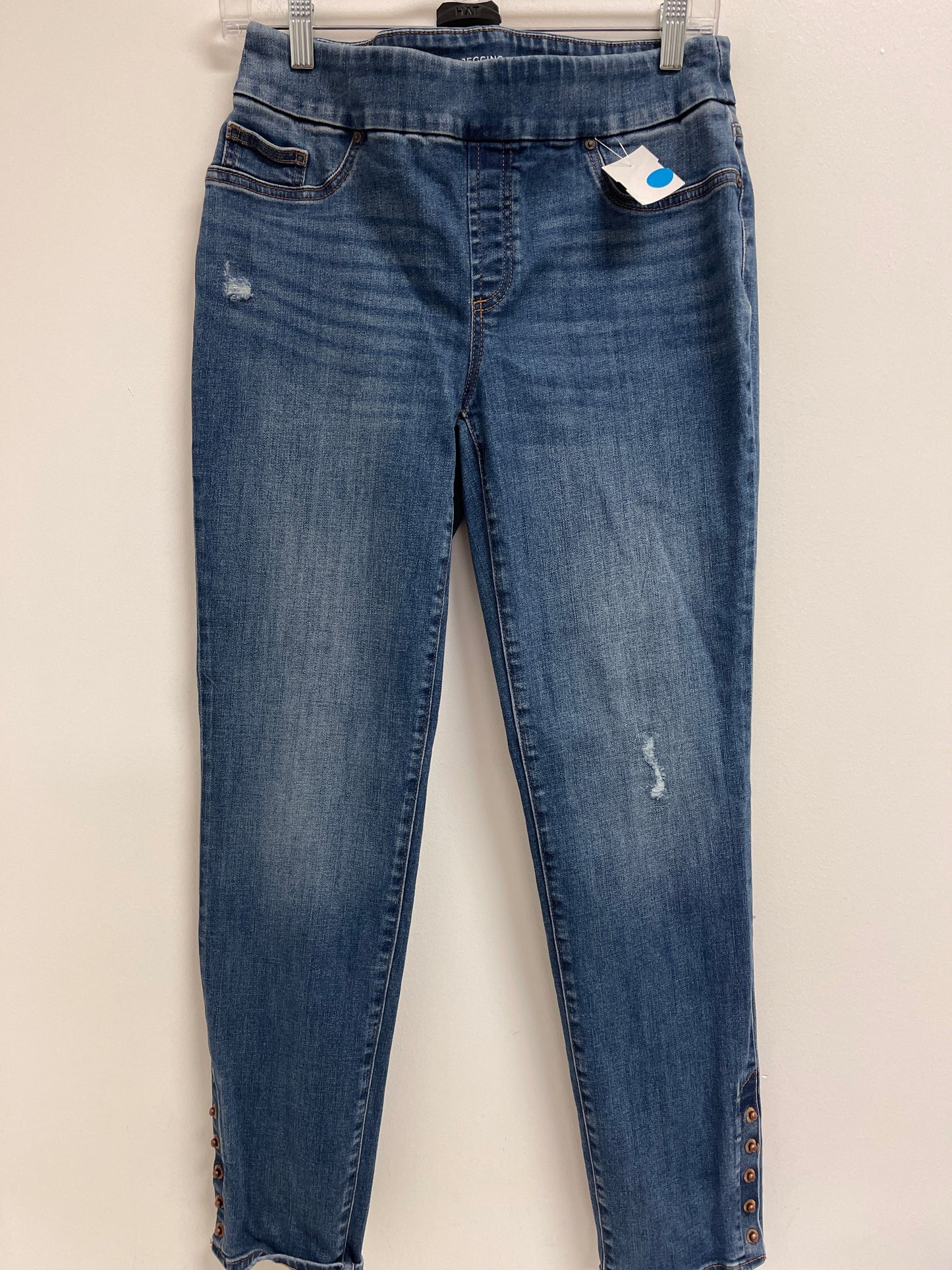 Jeans Skinny By Chicos In Blue Denim, Size: 4