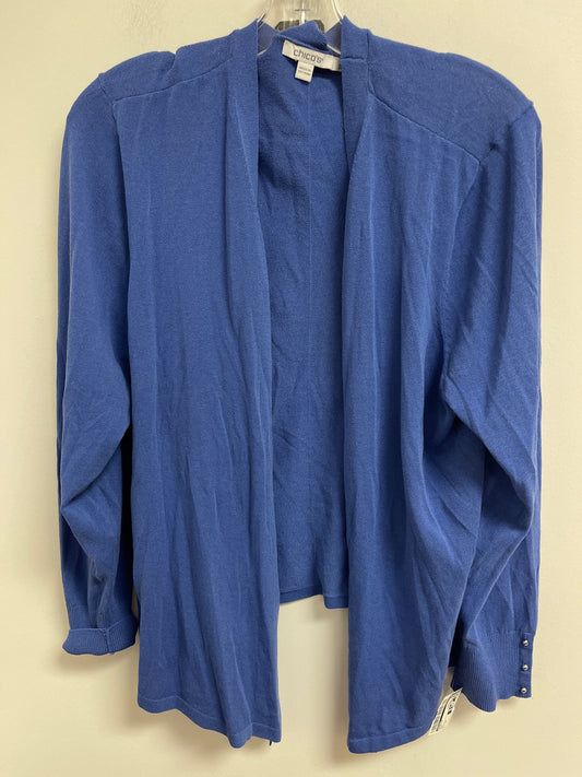 Cardigan By Chicos In Blue, Size: 2x