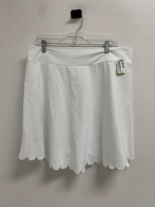 Athletic Skort By J. Crew In White, Size: 2x