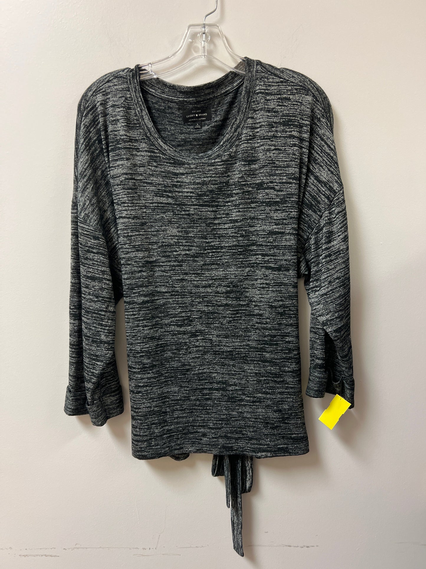 Top Long Sleeve By Lucky Brand In Grey, Size: L