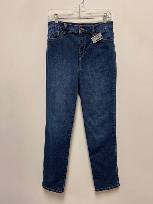 Jeans Straight By Gloria Vanderbilt In Blue Denim, Size: 8