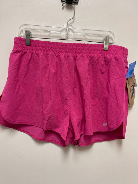 Athletic Shorts By Asics In Pink, Size: L