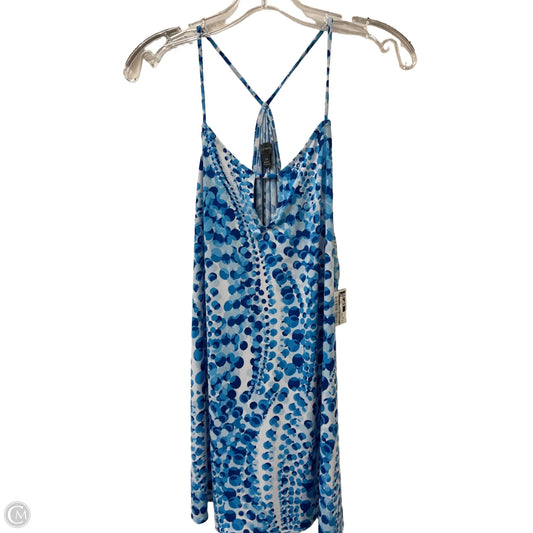 Top Sleeveless By Clothes Mentor In Blue & White, Size: 2x