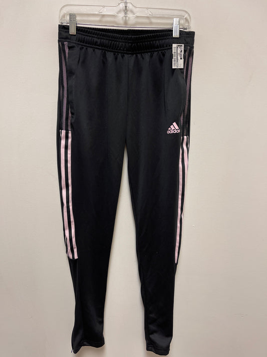 Athletic Pants By Adidas In Black & Pink, Size: S