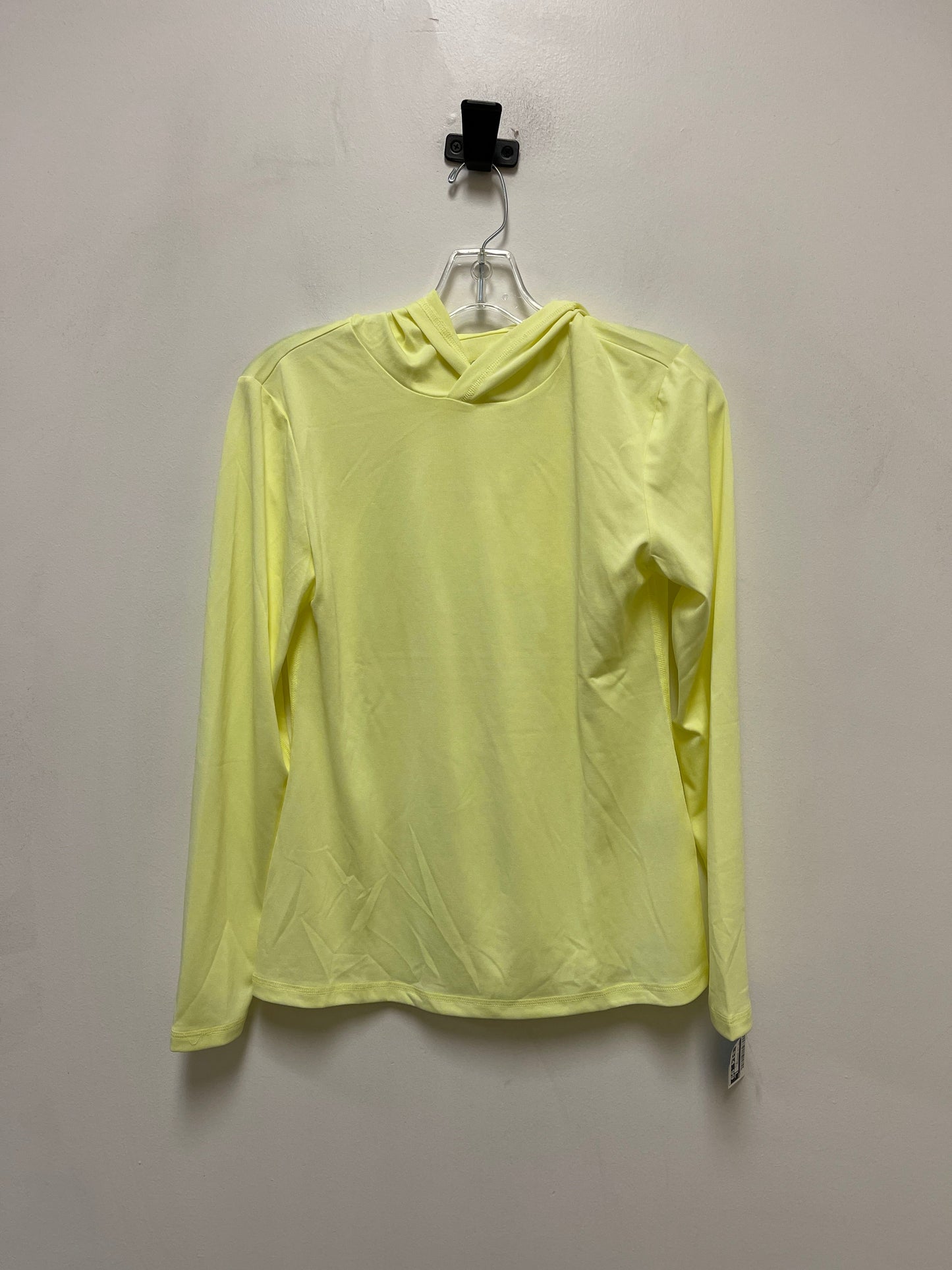 Athletic Top Long Sleeve Hoodie By Ideology In Yellow, Size: S