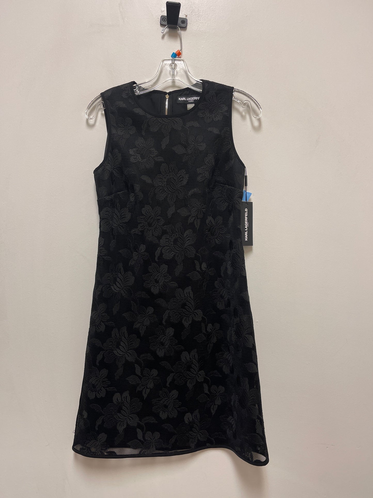 Dress Designer By Karl Lagerfeld In Black, Size: S