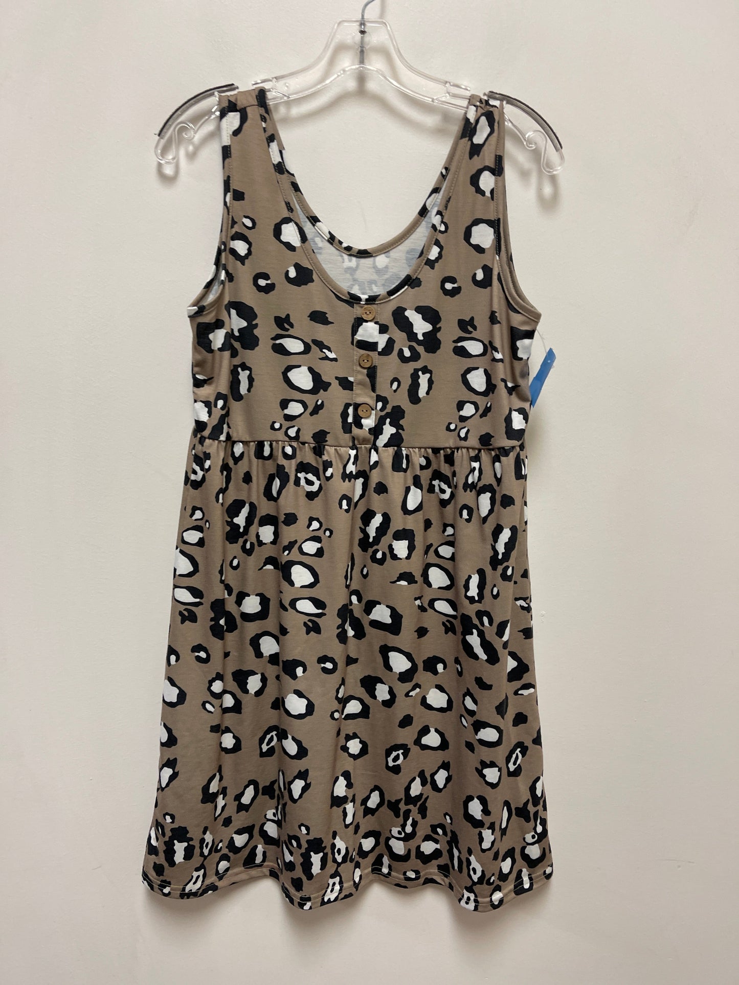 Dress Casual Short By Shein In Animal Print, Size: L