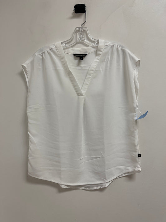 Top Short Sleeve By Banana Republic In White, Size: Xs