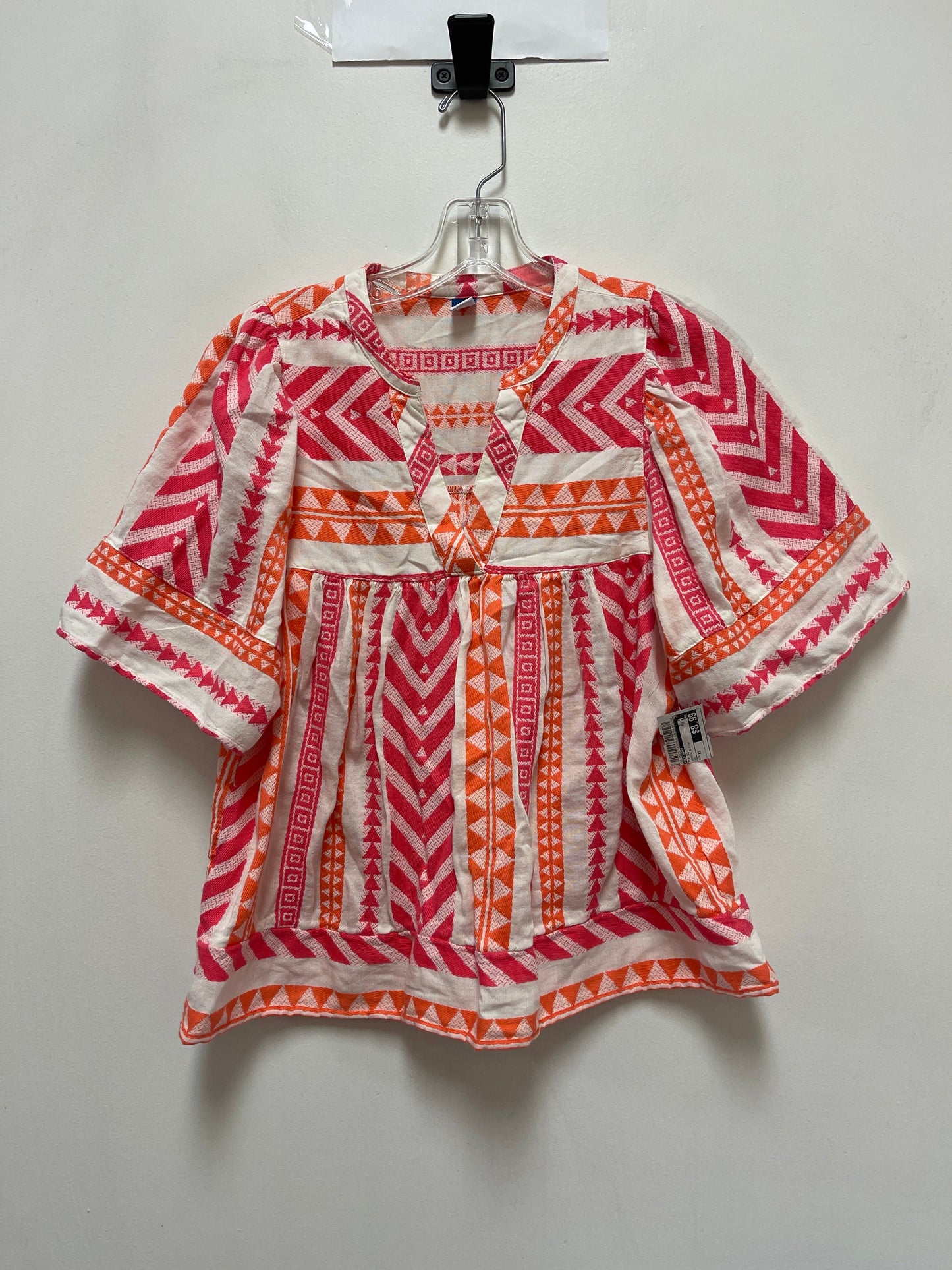 Top Short Sleeve By Old Navy In Orange & Pink, Size: Xs