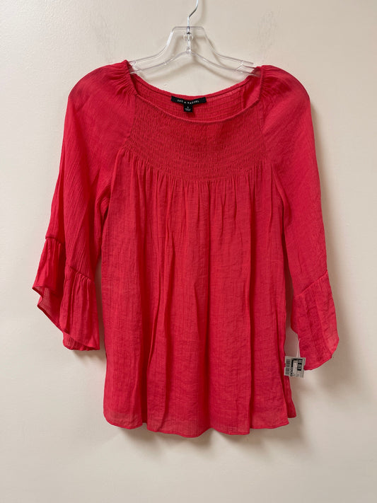 Top Long Sleeve By Zac And Rachel In Pink, Size: S