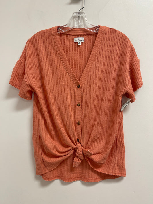 Top Short Sleeve By True Craft In Orange, Size: S