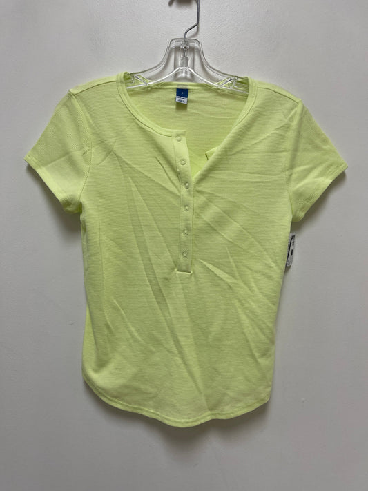 Top Short Sleeve By Old Navy In Yellow, Size: S