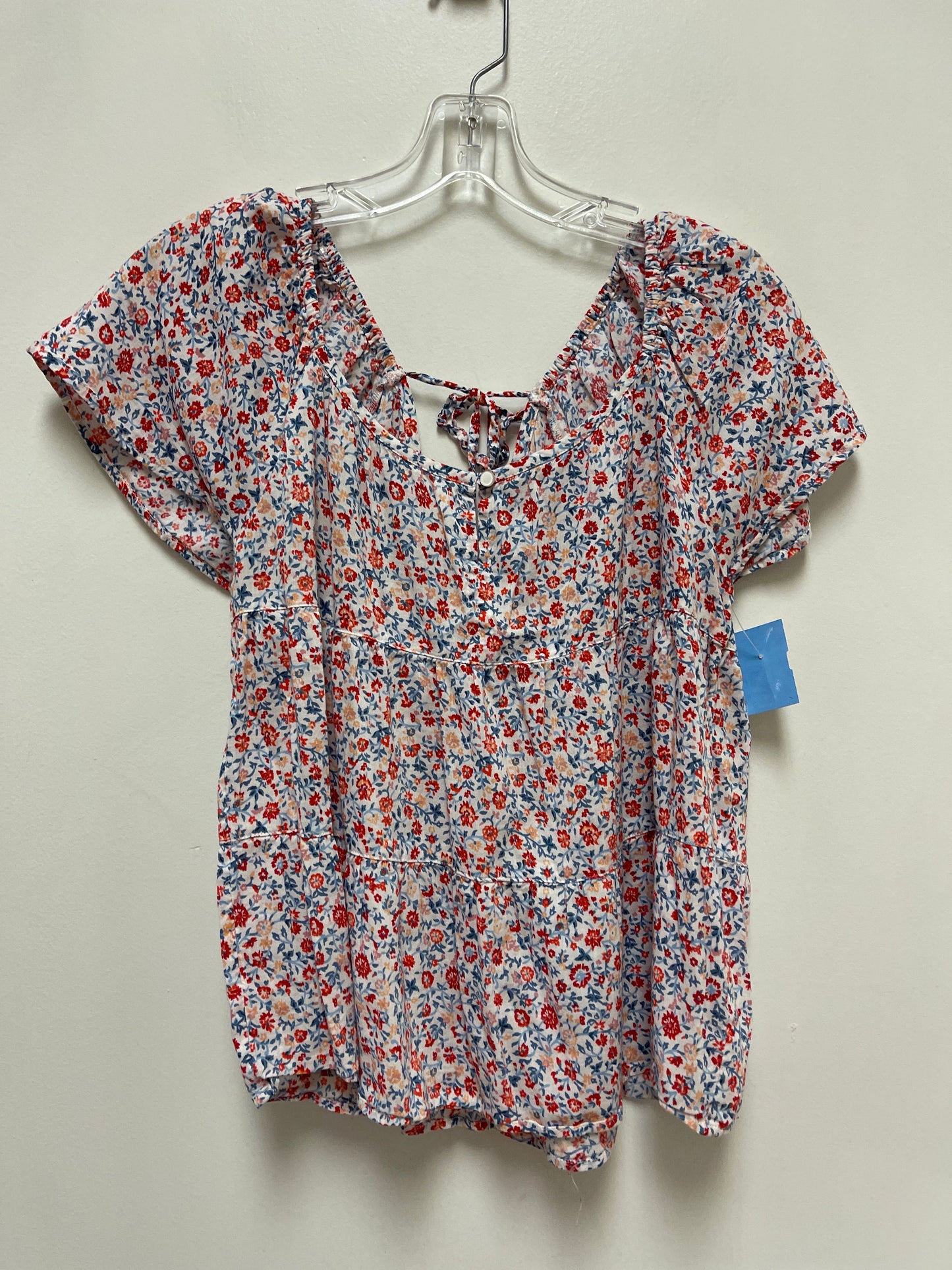 Top Short Sleeve By Old Navy In Floral Print, Size: S