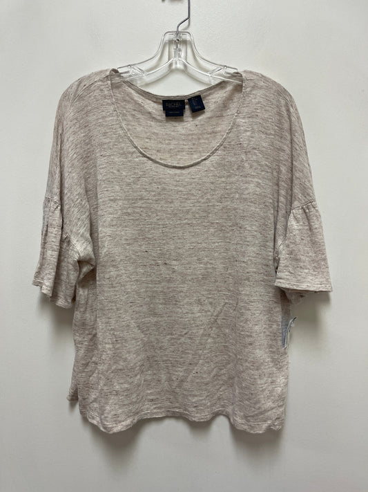 Top Short Sleeve By Rachel Roy In Cream, Size: L