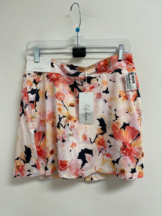 Athletic Skort By Lady Hagen In Floral Print, Size: M