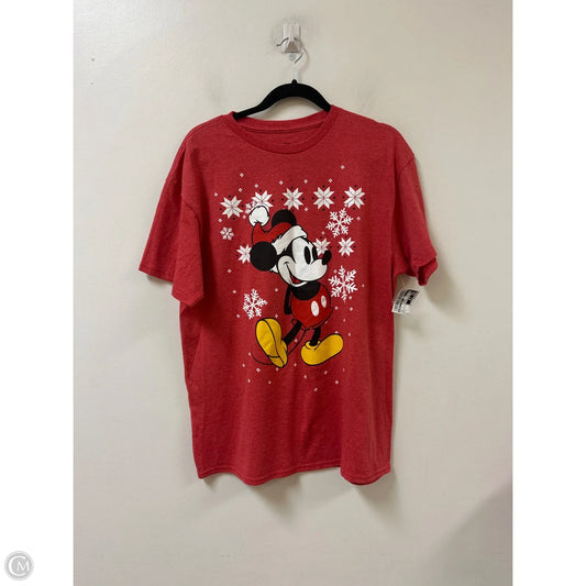 Top Short Sleeve By Disney Store In Red, Size: L