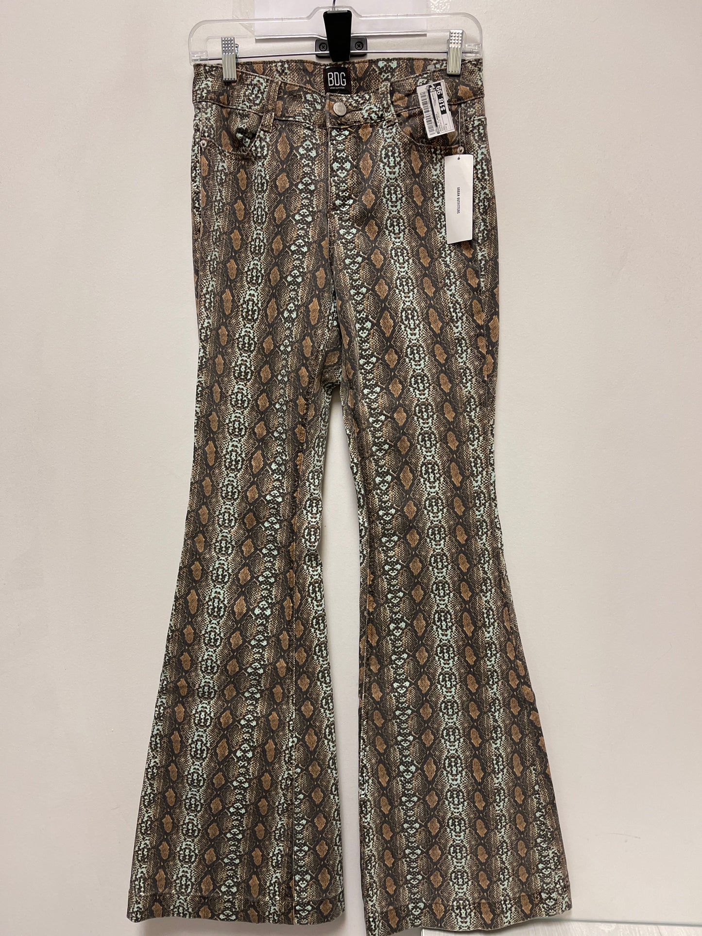 Jeans Flared By Bdg In Snakeskin Print, Size: 2