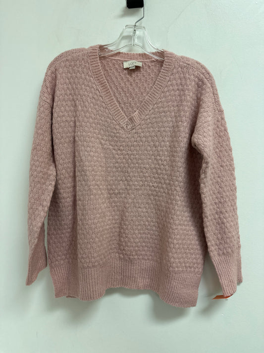 Sweater By Loft In Pink, Size: M